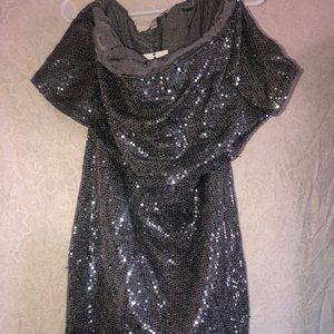 Sequin Grey Dress
